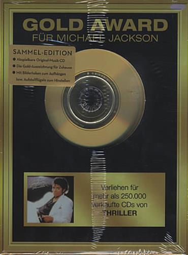 Michael Jackson Gold Award Fur Michael Jackson: Thriller German CD